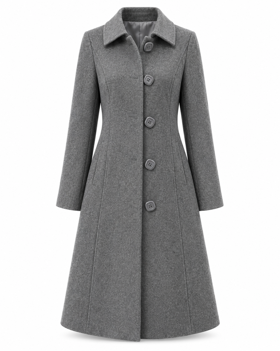 Women's Single-Breasted Winter Trench Coat