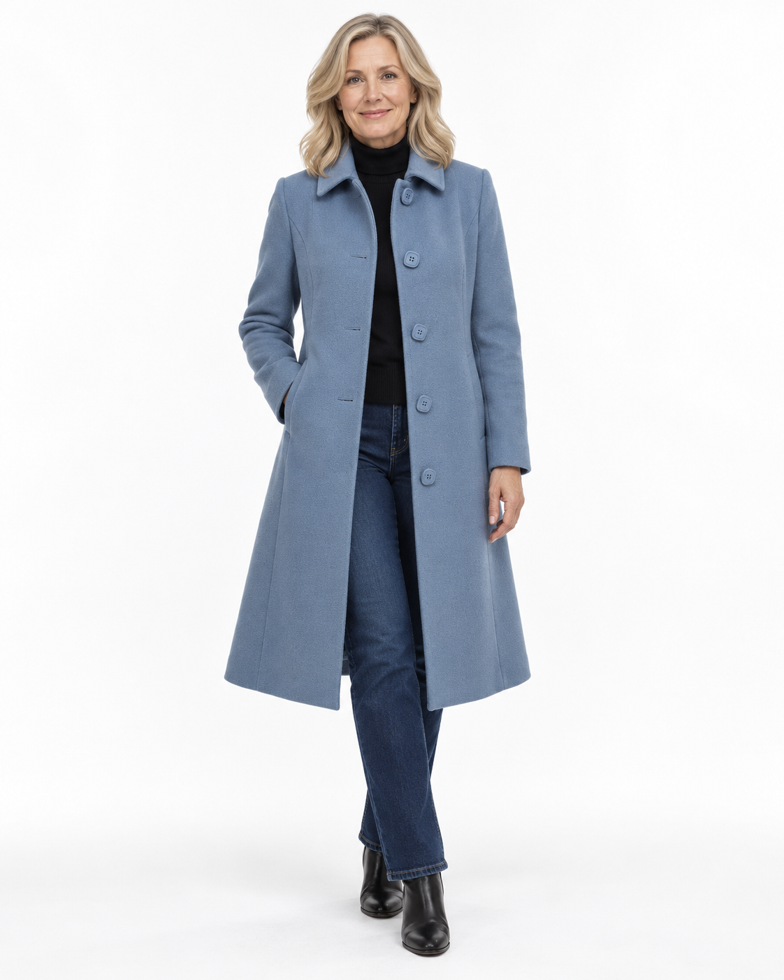 Women's Single-Breasted Winter Trench Coat