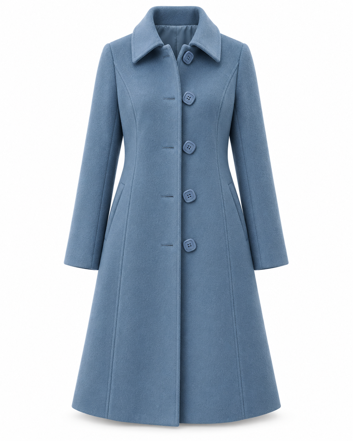 Women's Single-Breasted Winter Trench Coat