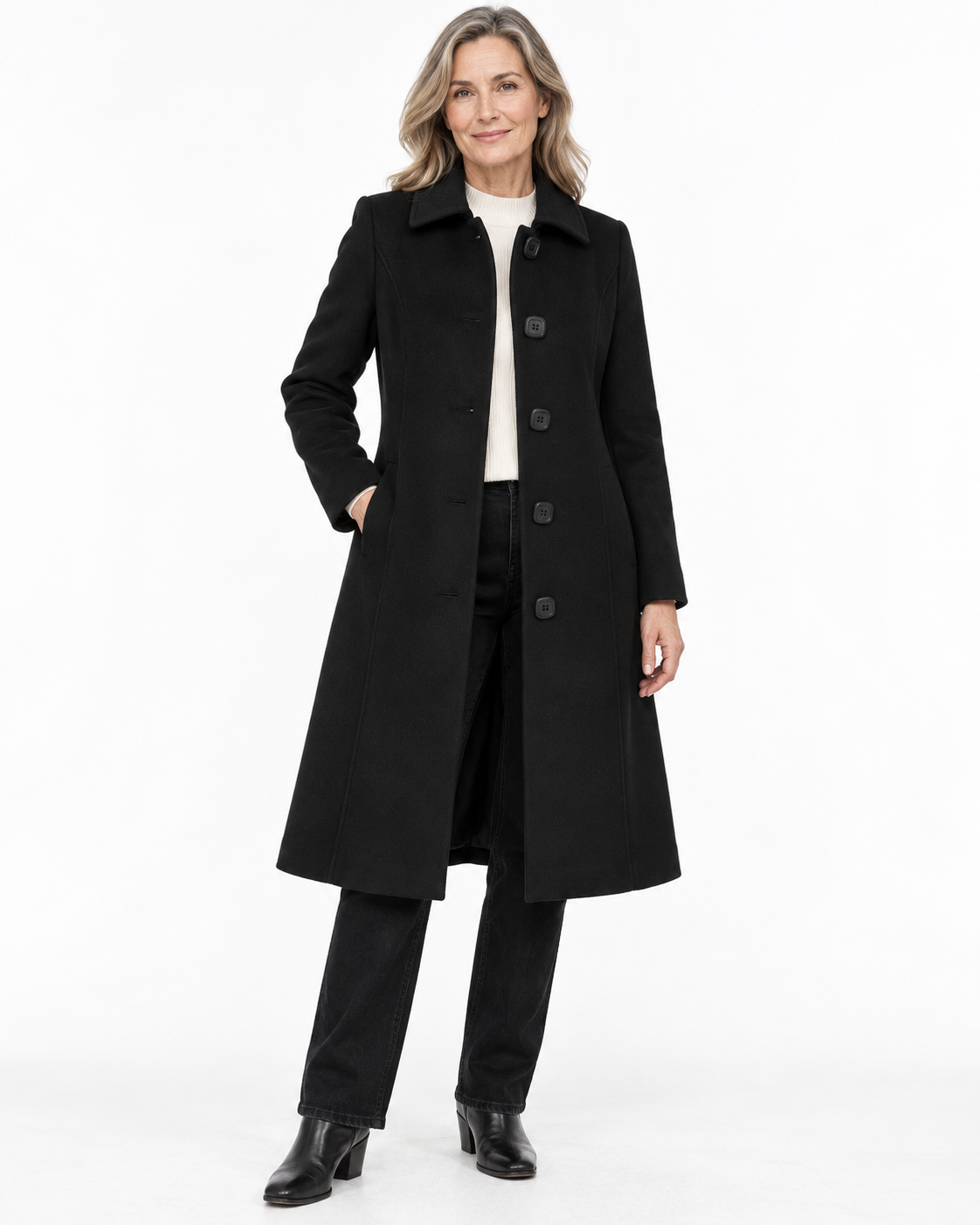 Women's Single-Breasted Winter Trench Coat
