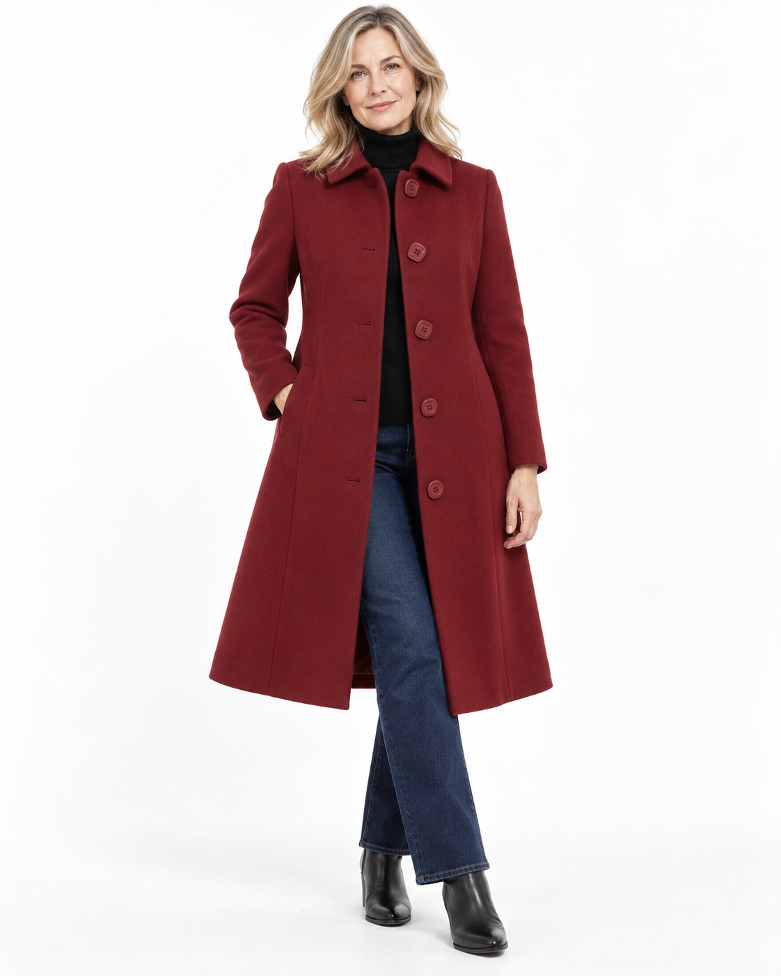 Women's Single-Breasted Winter Trench Coat