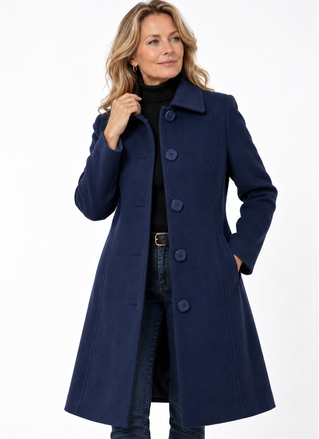 Women's Single-Breasted Winter Trench Coat